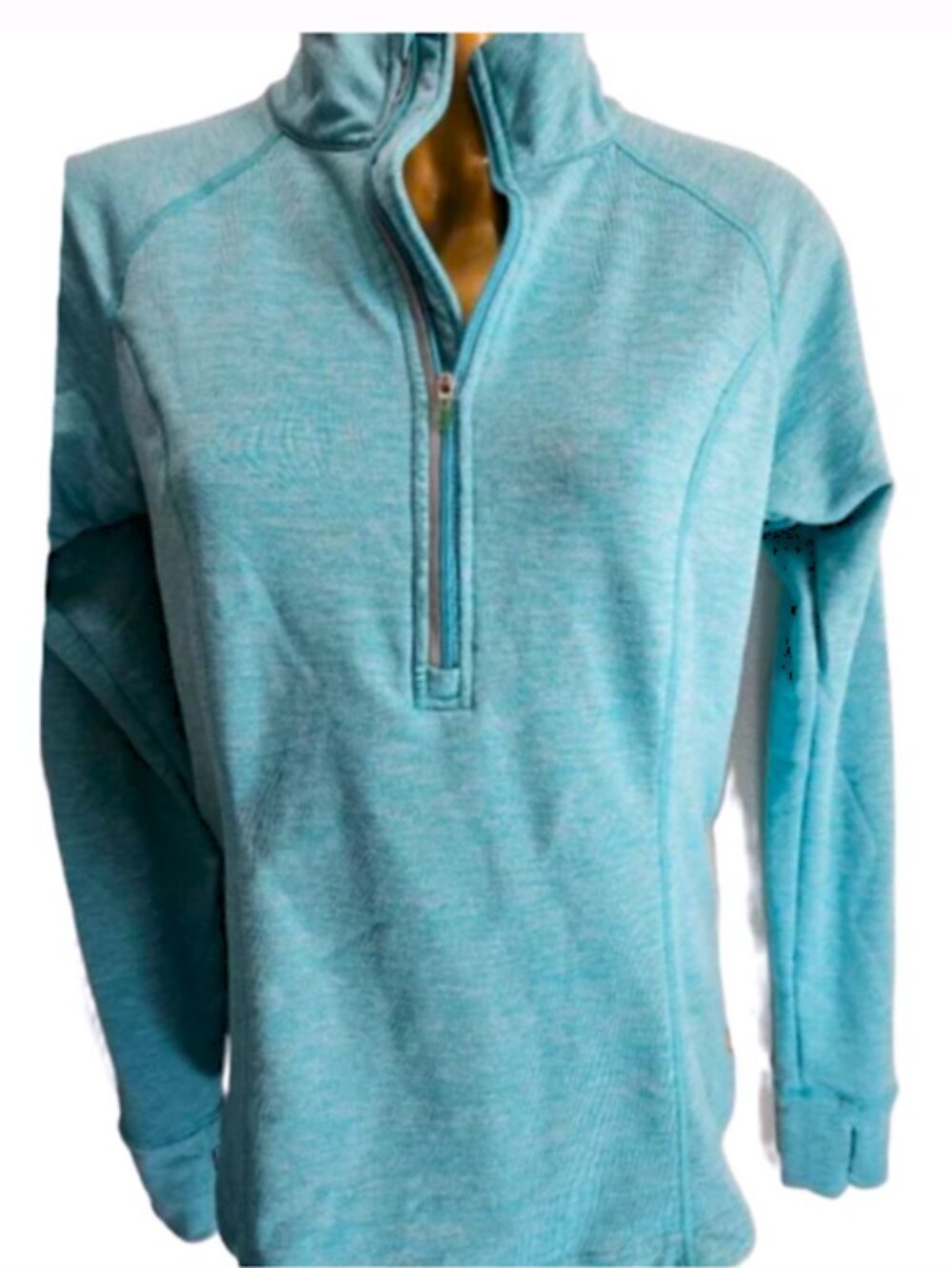 Lucy 1/4 Zip Reflective Strips Long Sleeve Top size XS